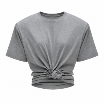 Women's Casual Solid Color Round Neck Short Sleeve Top