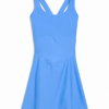 Light Blue Fit-and-Flare Sleeveless Dress